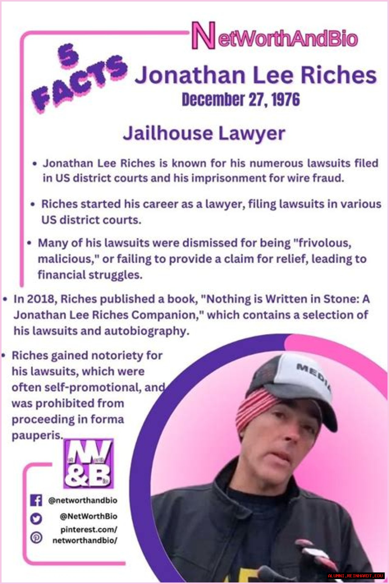 Jonathan Lee Riches JLR Investigates Net Worth